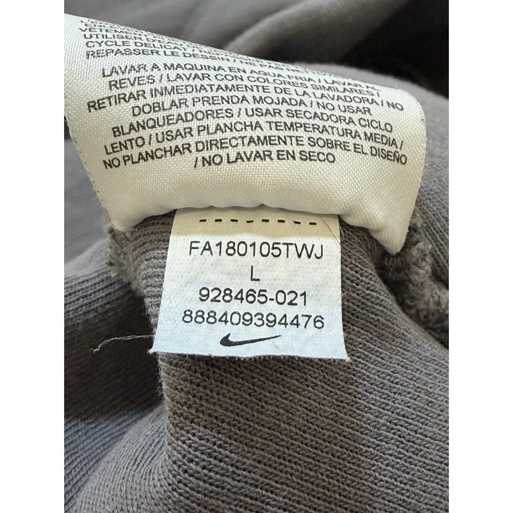 Nike NSW Optic Crew Sweatshirt Sweater Men's Large Gray Kangaroo  928465-021